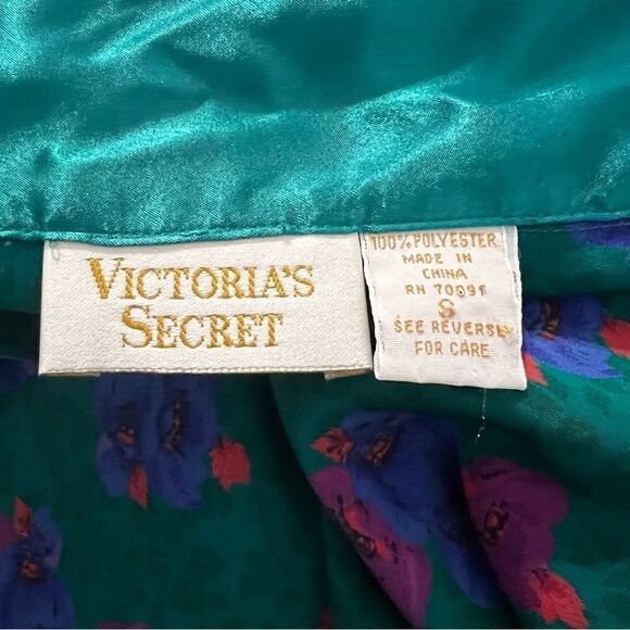 Vintage Gold Label Victoria's Secret Smoking Jacket/Pajama Top - S‎ - Picture 11 of 12